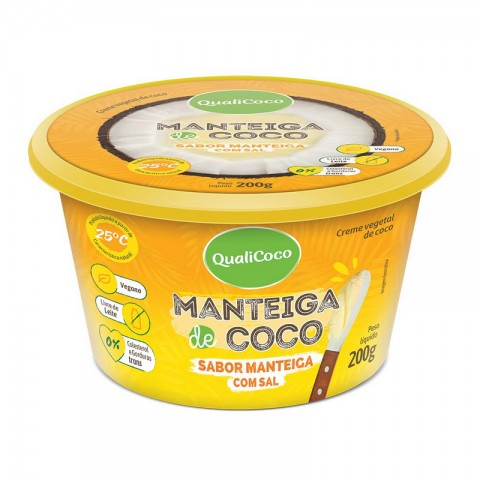 Manteiga de Coco Sabor Manteiga com Sal