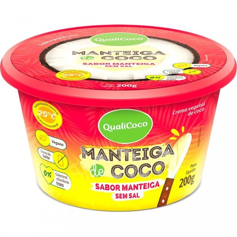 Manteiga de Coco Sabor Manteiga sem Sal